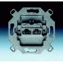 Cat5e, 2-fach Netzwerkeinsatz, 2 Steckbuchsen, RJ45, 8/8 polig