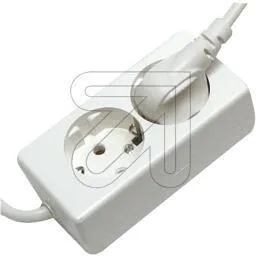 2-fach Tischdose 3x1,5 weiss 3m