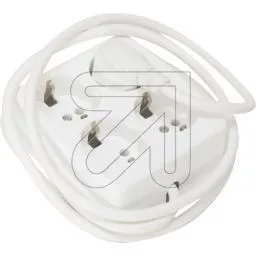 4-fach Tischdo. quadrat. 3x1,5 weiss 1,5m