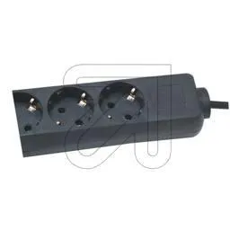 6-fach Steckdose schwarz 1,5m  30612