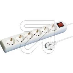 6-fach Steckdo.m.Scha.u.KiSi.ws 5m 42651