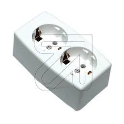 2-fach Tischdose weiss 537