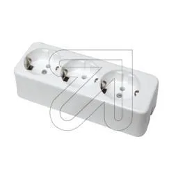 3-fach Tischdose lang  538 weiss