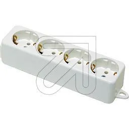 4-fach Tischdose 1-reihig  535 weiss