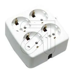 4-fach Tischdose quadratisch  536 weiss