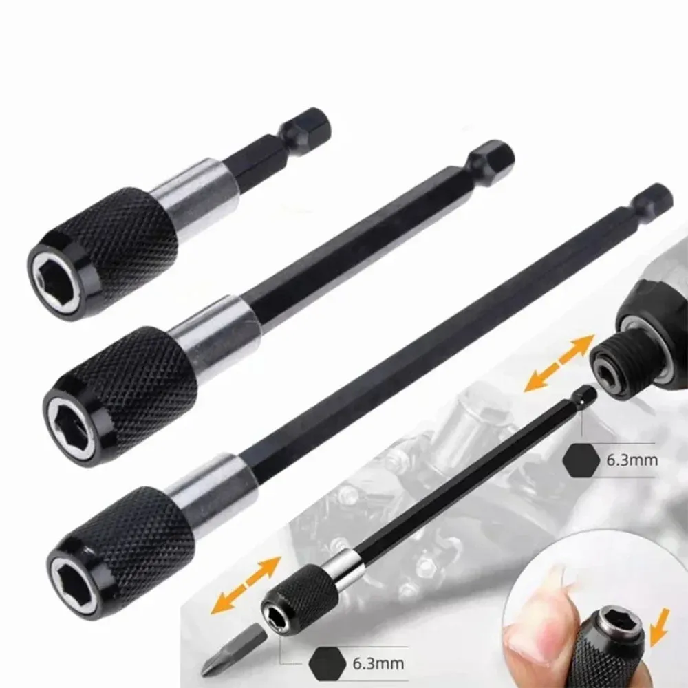 1/4 Inch Hexagon with a strong Magnetic Screwdriver Bit Adjustable Extension Holder Bar Shank Power Tool