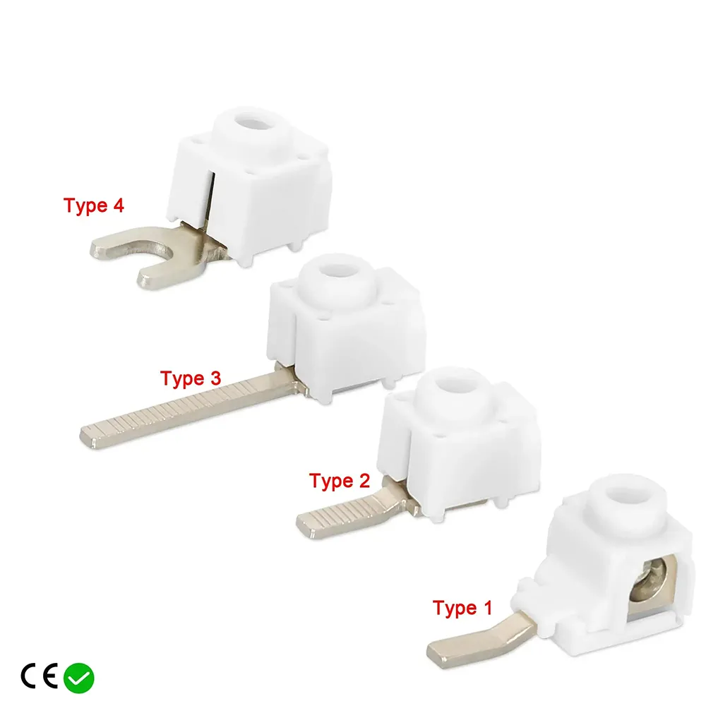 10 Pieces / Lot 25mm² Tinned copper In coming Terminals for Busbar Circuit Breaker Distribution Box MCB Electrical Wire Connector