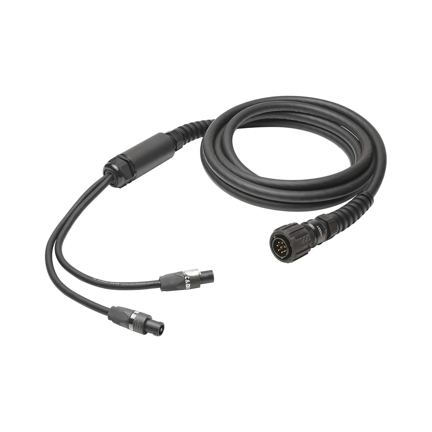 Sommer cable Speaker System , Speakon 4-polig SommerType, female/LK 8-pol male + Überwurfhülse HI-LK