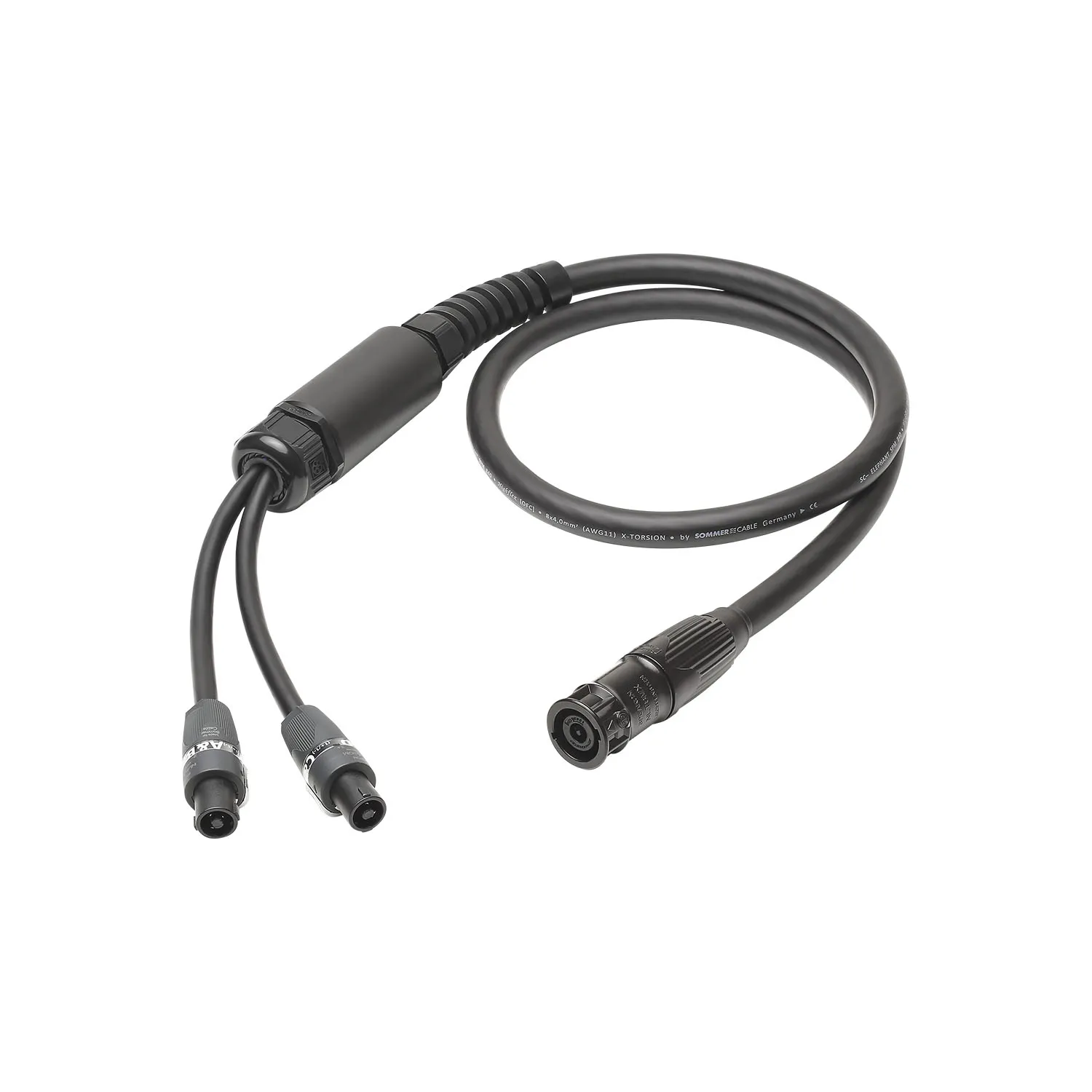 Sommer cable Speaker System , Speakon 4-polig SommerType, female/Speakon 8-polig, male; NEUTRIK