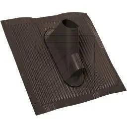 2lu Dachziegel 50x45cm schwarz, mit Kabeleinfuehrung