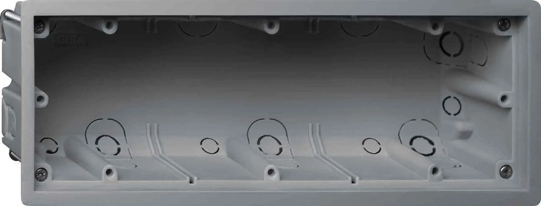 GIRA E22 289800, Gerätedose, 3-fach, für das E22 Programm zur wandbündigen Montage