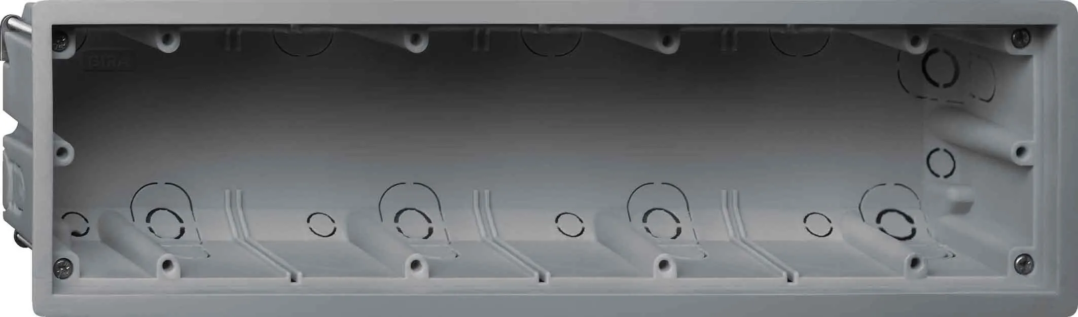 GIRA E22 289900, Gerätedose, 4-fach, für das E22 Programm zur wandbündigen Montage