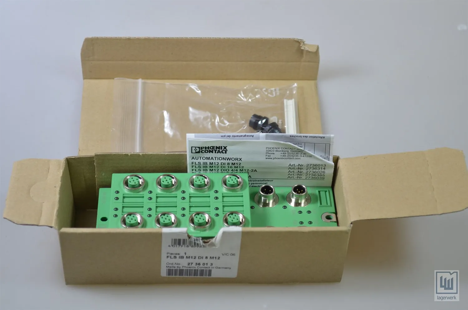 PHOENIX CONTACT 2736013, FLS IB M12 DI 8 M12 / FLSIBM12DI8M12, I/O Gerät - NEU