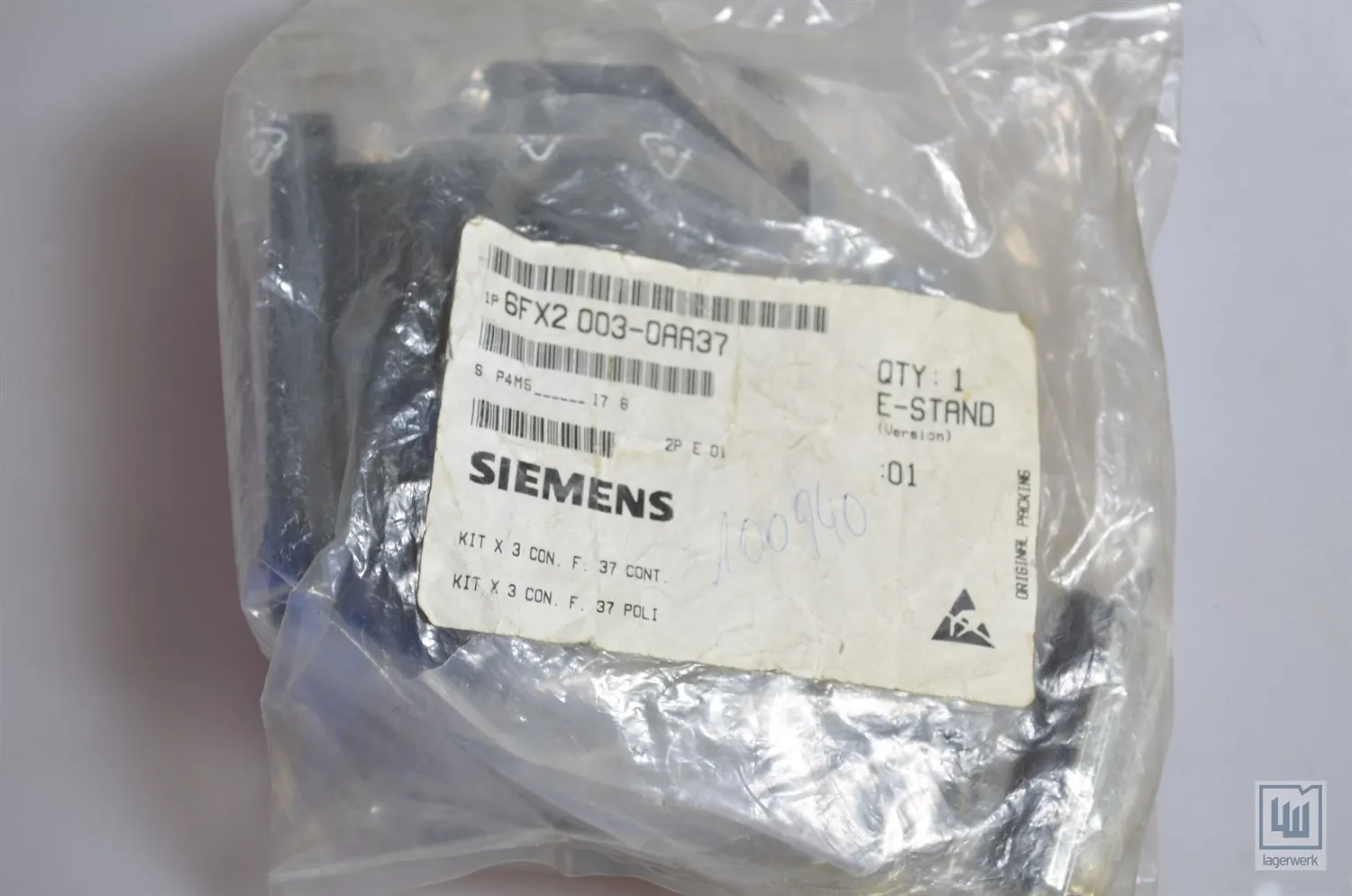 SIEMENS 6FX2 003-0AA37 / 6FX2003-0AA37, Signalstecker (1PE=3Stk.) - NEU