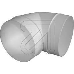 Rundbogen 90 Grad mit Muffe d:125 66976