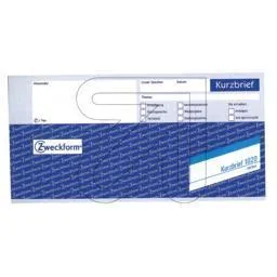 Zweckform Kurzbriefblock 1020