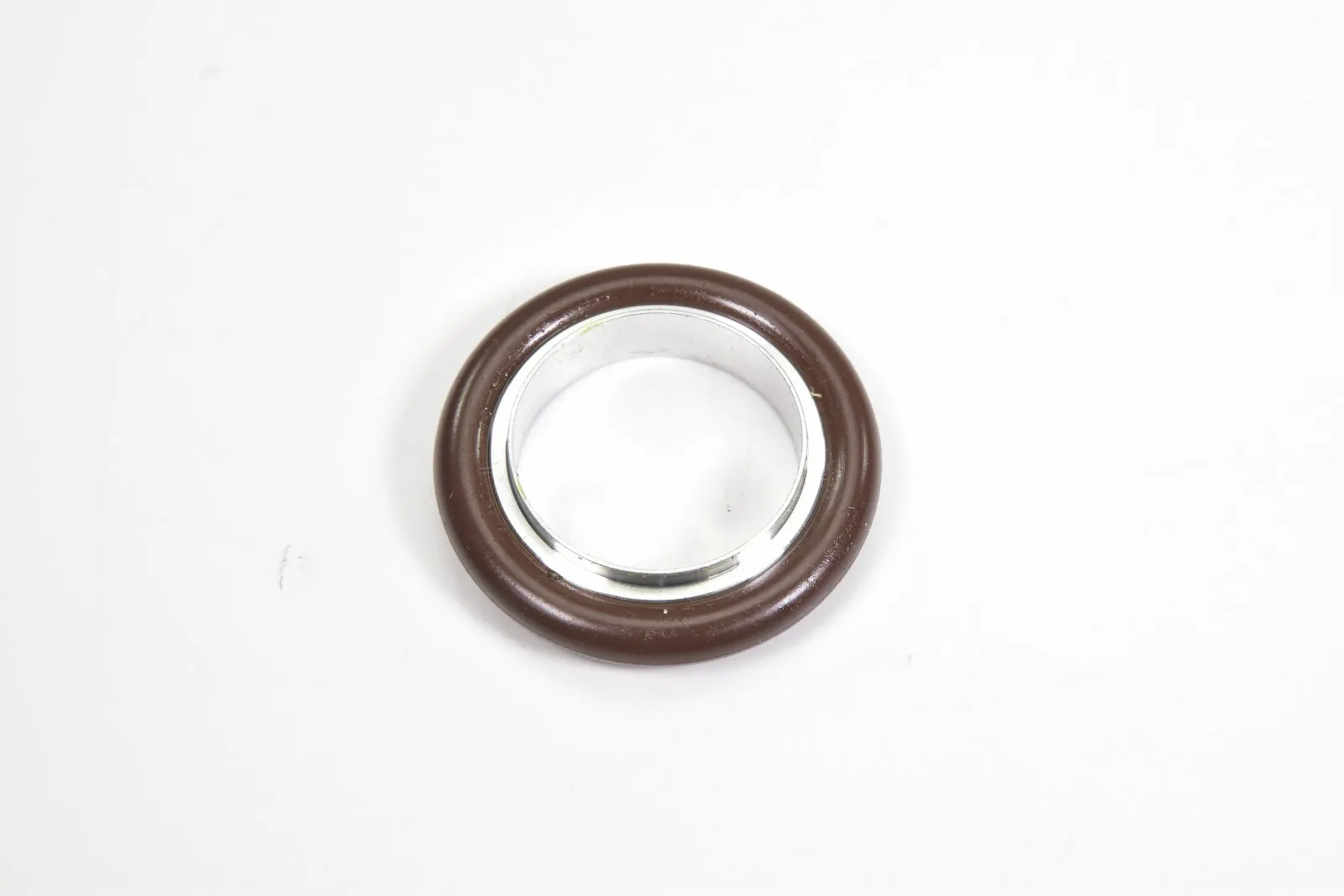 DN 25 ISO-KF, Zentrierring mit O-Ring, Aluminium, braun