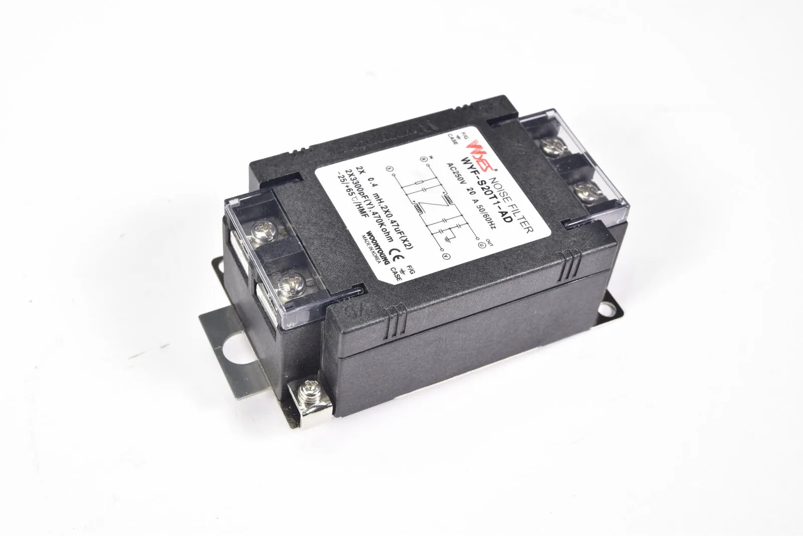 WOONYOUNG WYF-S20T1-AD, Netzfilter 250VAC 20A