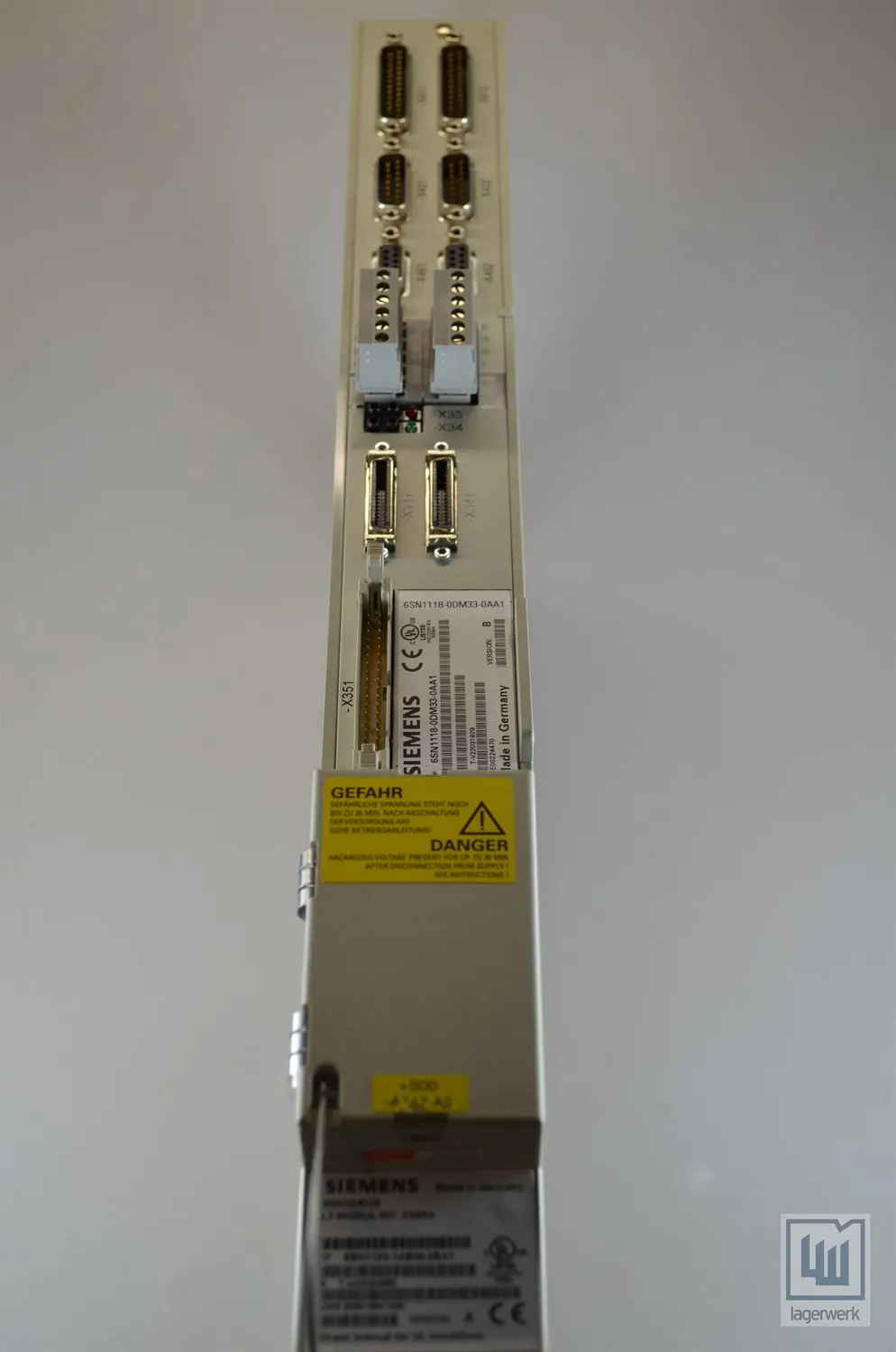 SIEMENS 6SN1 123-1AB00-0BA1 SIMODRIVE 611 LT-Modul + 6SN1 118-0DM33-0AA1 RE