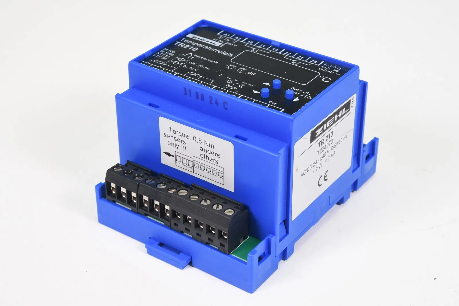 ZIEHL T224073, TR 210, Temperaturrelais