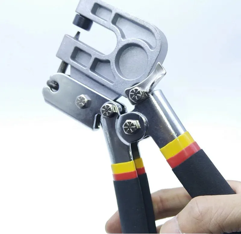 10inch Crimper Tool with Non-slip TPR Handle for Fastening Metal Studs and Frames