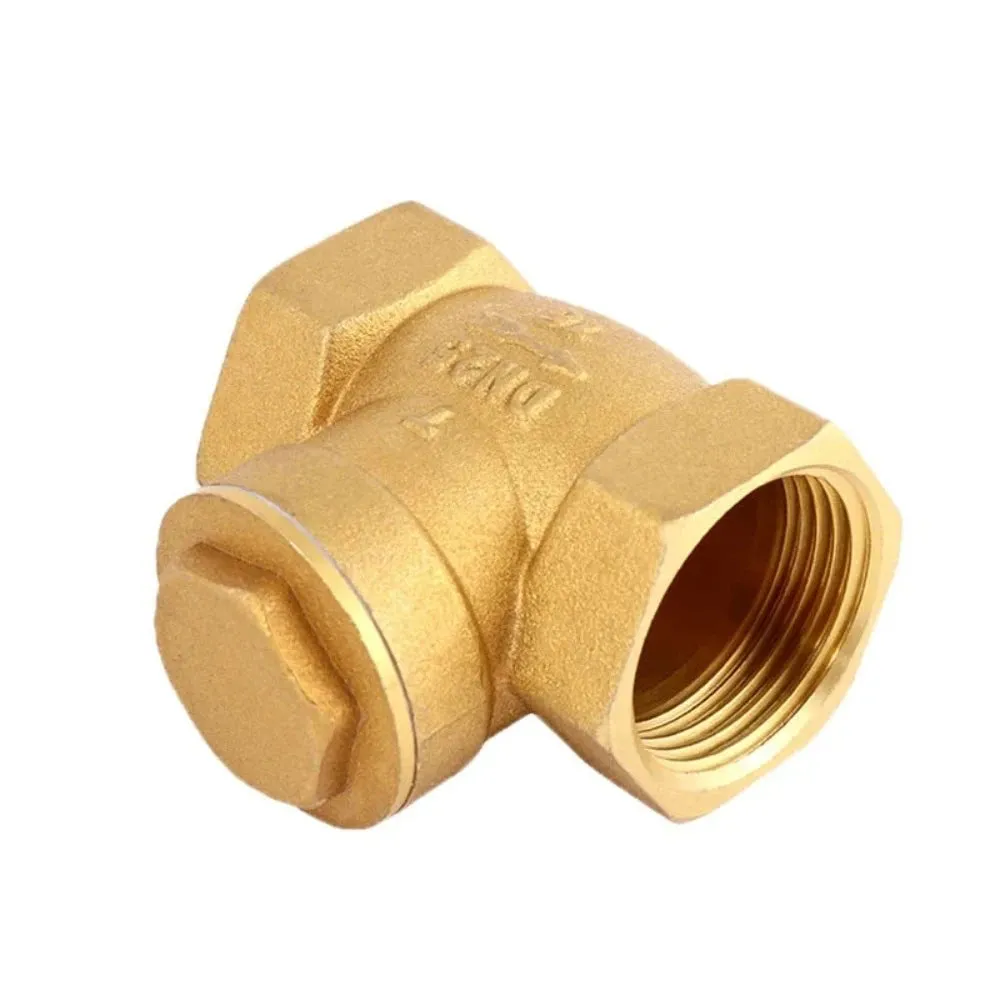 1" 3/4" 1/2"BSP Female Thread Brass Swing Check Valve One Way Non-return Valve for Water Aquarium Float Valve 1-1/4" 1-1/2" 2"Water Control Valve