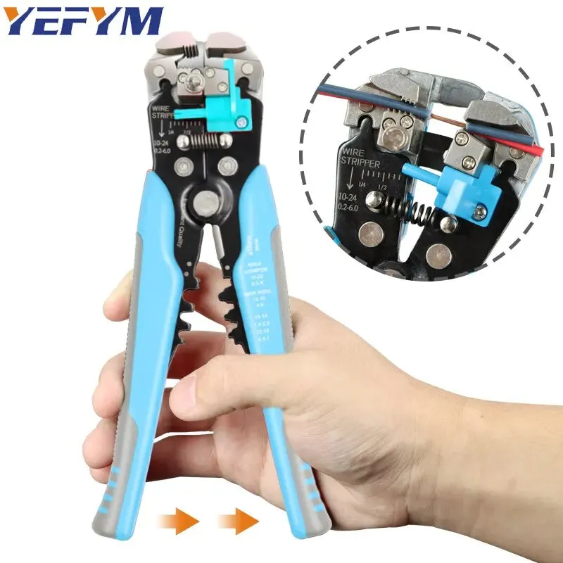 YE-1 Automatic Wire Stripper Tools - 3-in-1 Multitool Pliers for Stripping, Cutting, and Crimping Cable Wires