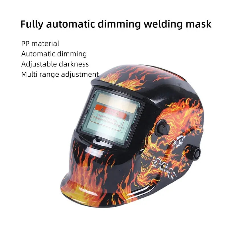 Welding Mask Solar Automatic Color Headworn Welding Helmet High Temperature Resistance Protective Welder Mask Hat