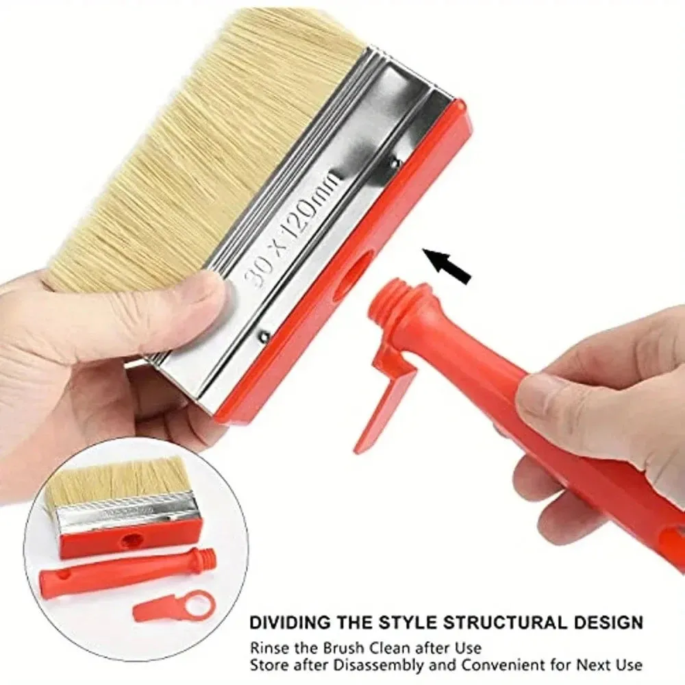 1/3 Pack Thickened Long-Bristled Decorative Wall Brush Paint Paint Soft-Bristled Decorative Wall Brushing Tool Easy To Clean