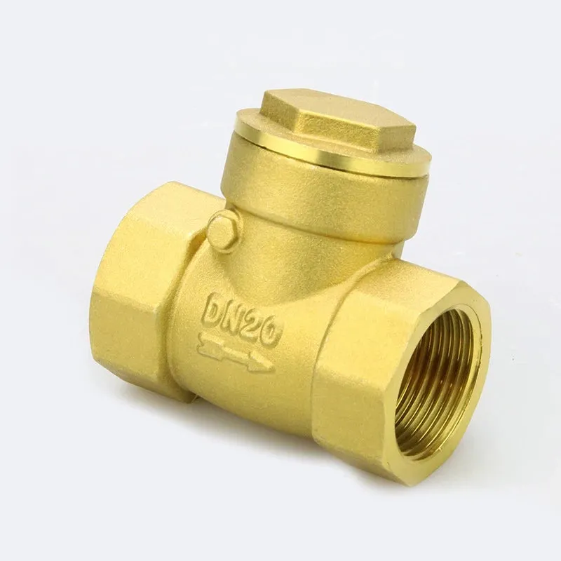 1/2" 3/4" 1" 1-1/4" 1-1/2" 2" Brass Non-Return Valve with Horizontal Wire Mouth and Female Thread Connection Internal Thread for Pipe Connections Fluid Control Valve