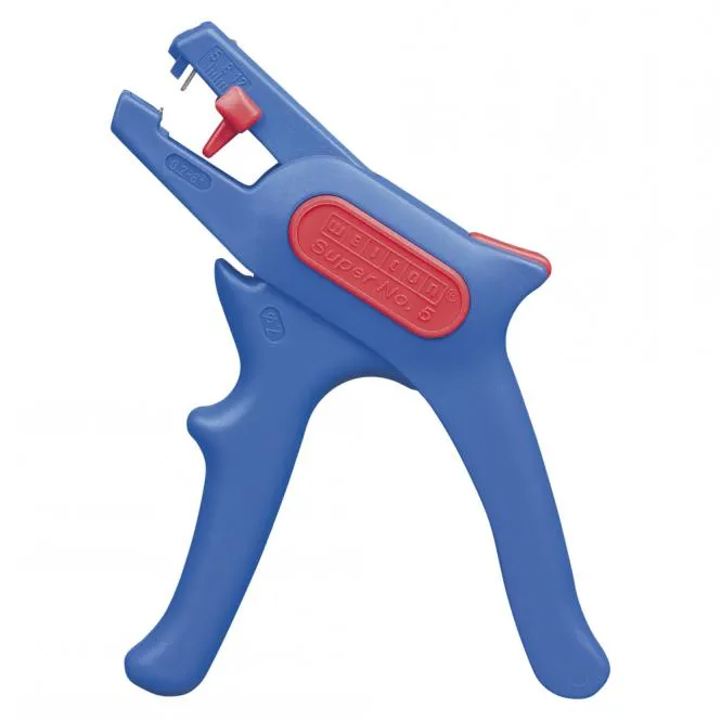 Abisolierzange für flexible und massive Leiter, blau