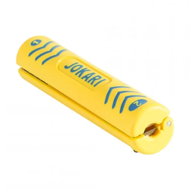 Abmantel- und Abisolierwerkzeug für unterschiedliche Kabeldurchmesser, gelb