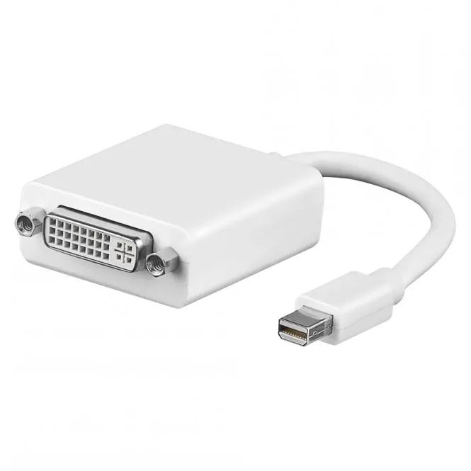 Adapterkabel | DisplayPort mini male/DVI-D 24 + 5 Single link female gerade, weiß