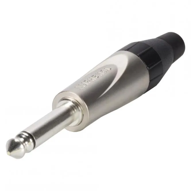 Amphenol Klinke (6,3mm), 2-pol , Metall-, Löttechnik-Kabelstecker, vernickelte(r) Kontakt(e), gerade