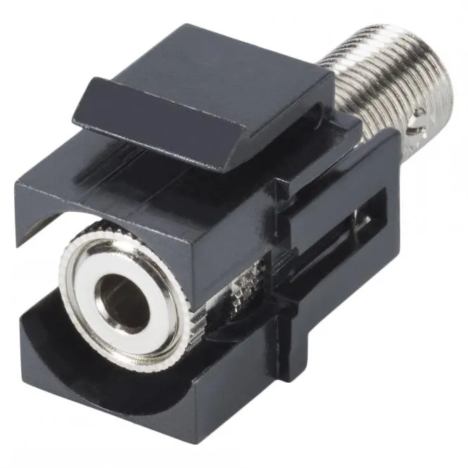 Banane, 1-pol , Kunststoff-, Stecktechnik-Einbaubuchse, vernickelte(r) Kontakt(e), Keystone Clip-In,