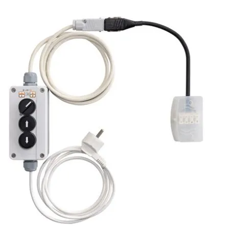 elero 233957701 (232460001) Montagekabel mit Drehschalter und Adapterbox