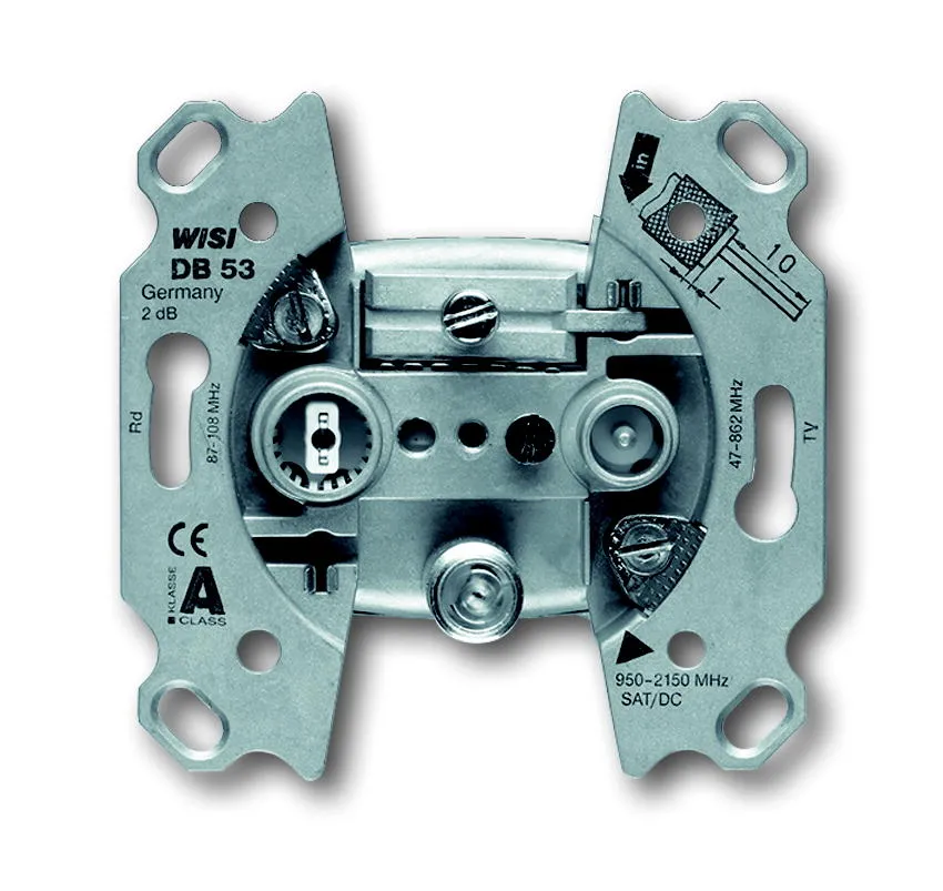 Busch Jaeger 0232-101, TV Anschlussdose, Stichdose, 3-Loch, SAT TV
