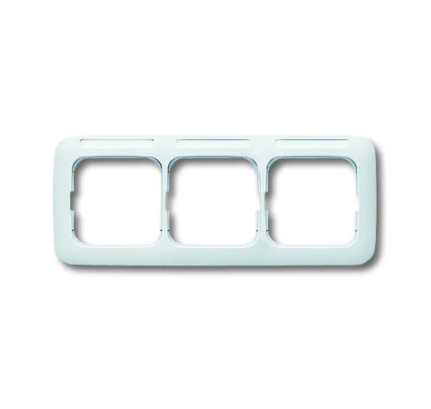 Busch Jaeger, Reflex SI, 1733 NS-214, 3-fach waagerecht, mit Beschriftungsfeld, alpinweiss