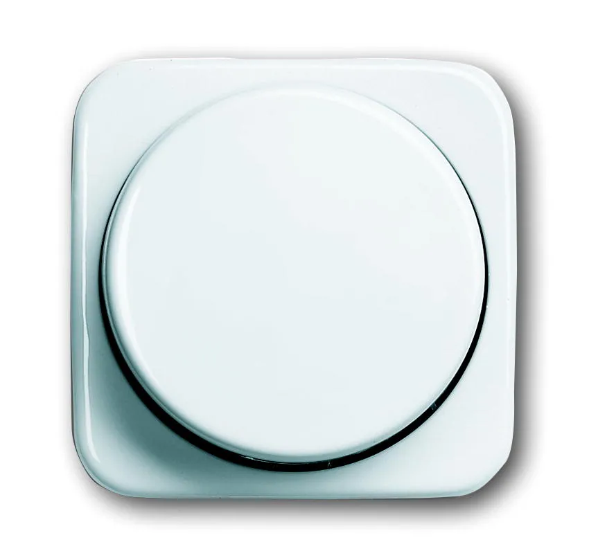 Busch Jäger, Reflex SI, 2115-214, Zentralscheibe Drehknopf, beleuchtet, alpinweiss