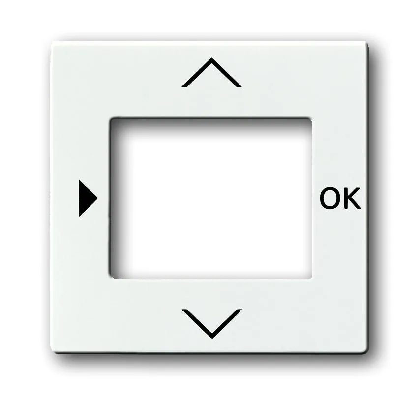 Busch Jaeger, future linear, 6435-84, Zentralscheibe fuer 6455, studioweiss