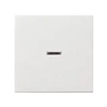 GIRA 029027, Wippe Kontroll mit roter Kalotte, reinweiss/ seidenmatt