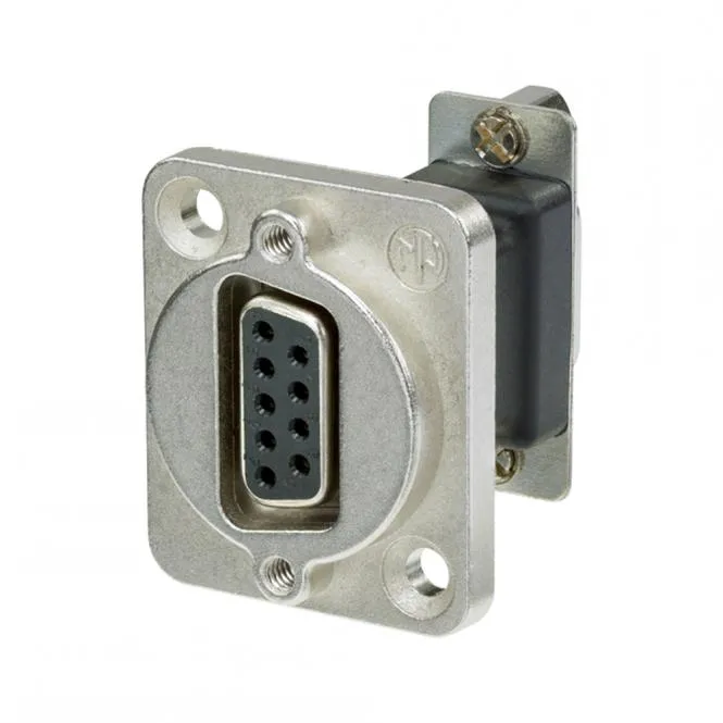 Neutrik | SUB-D 9-pol female Type D, nickelfarben