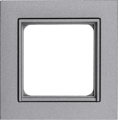 Rademacher Abdeckrahmen Gira System 55 Serie E2 1-fach, Aluminium Typ 2660-AL #70000039