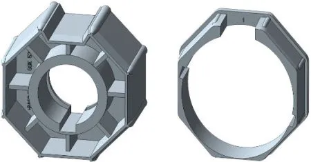 Rademacher Adapter-Set Large RTB für 70 Achtkantstahlwelle Typ AM60-SW70 #93700148