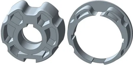 Rademacher Adapter-Set Large RTB für 78 Nutrohr mit Rundnut Typ AM60-D85R #93850140