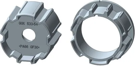 Rademacher Adapter-Set Medium Intelligente Rohrmotoren für 65 EckeRohrmotoren. Typ AMI45-E65 #93650732