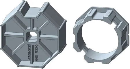 Rademacher Adapter-Set Medium RTS/RTC/RTB für 70 Achtkantstahlwelle Typ AM45-SW70 #93700138
