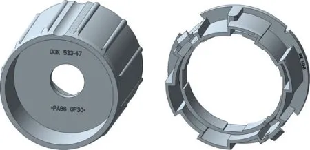 Rademacher Adapter-Set Small Intelligente Rohrmotoren für 40 Rundwelle Typ AMI35-D40 #93400710