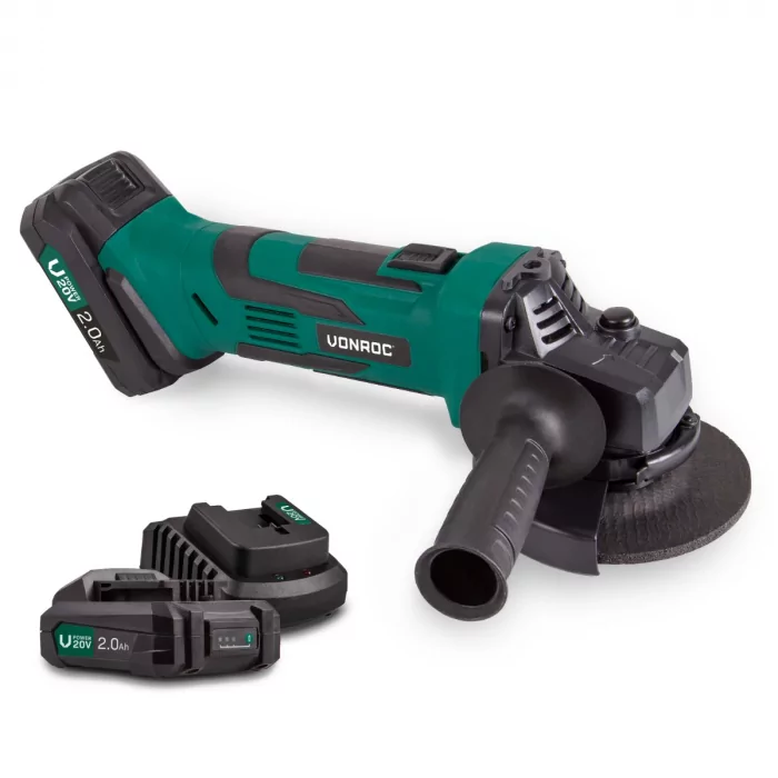 Winkelschleifer 20V - 115mm | Mit 2x 2.0Ah  Akku's und Ladegerät