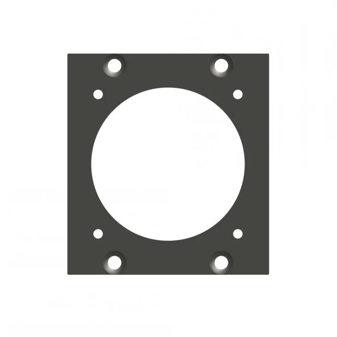 Seitenblech LK85 / LK150-Loch, 2 HE; Tiefe: 80 mm für SYSBOXX, Farbe: anthrazit, RAL 7016